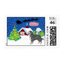 Burmese Mountain Dog Believe In Santa postage by freespiritdesigns Burmese Mountain Dog Believe In Santa postage