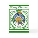 Burmese Mountain Dog Vintage Christmas cards