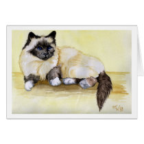 Burmese Seal Point Cat cards by Felidae52 Burmese Seal Point Cat cards