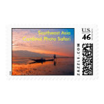Burmese Sunset Postage Stamp