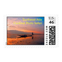 Burmese Sunset Postage Stamp stamps