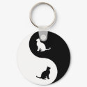 Burmese Yin Yang keychains by catwiregifts Burmese Yin Yang keychains