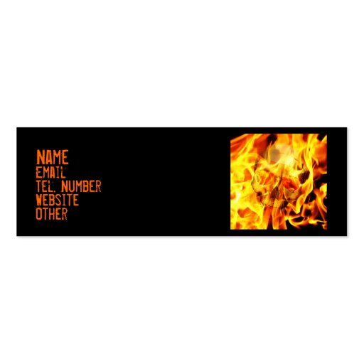Burn Business Card Templates (front side)