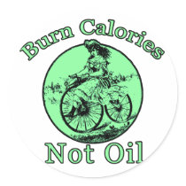 Burn Calories Not Oil stickers
