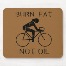 Burn Fat biking Mouse Pads
