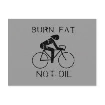 Burn Fat biking Post Card