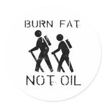Burn Fat hike stickers