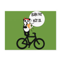 Burn Fat Not Oil Postcard