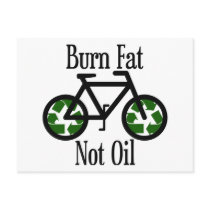 Burn Fat Not Oil Post Cards