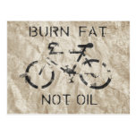 BURN FAT. NOT OIL. postcards