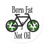 Burn Fat Not Oil Sticker