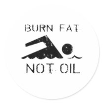 Burn Fat swim stickers