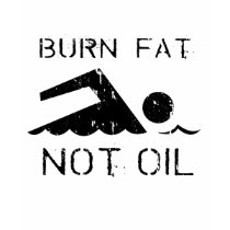 Burn Fat swim t-shirts by treehuggers Burn Fat swim t-shirts