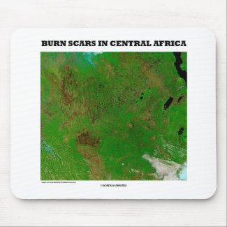Burn Scars In Central Africa (Picture Earth) mousepad