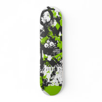 Burn the disCo ( green ) Skateboard Deck
