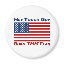 Burn THIS Flag Refrigerator Magnet