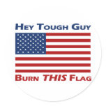 Burn THIS Flag (US) stickers