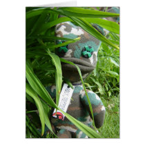 Burnark under cover greeting card
