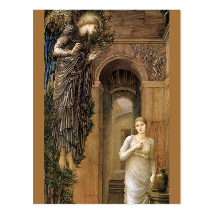 Burne-Jones Annunciation CC0423 Angel Postcard