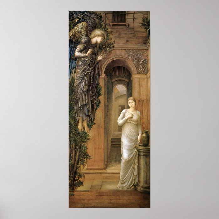 Burne-Jones Annunciation CC0433 Angel Poster