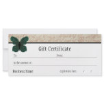 Burned Butterfly Gift Certificate Custom Rack Card