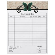 Burned Butterfly Order Form Flyer Design