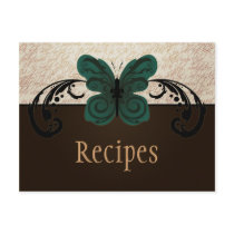 Burned Butterfly Recipe Postcard by Pen_And_Ink Burned Butterfly Recipe Postcard
