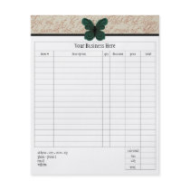 Burned Butterfly Small Order Form Personalized Flyer