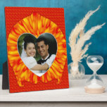 Burned Heart Photo Frame plaques