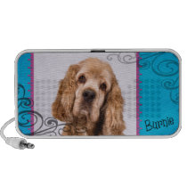 Burnie the Cocker Spaniel Portable Speaker speakers