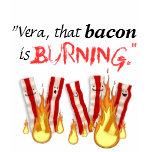 Burning bacon t-shirts