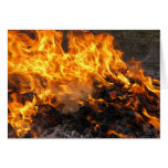 Burning Brush Greeting Card