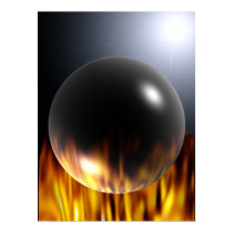 Burning bubble posters