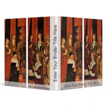 Burning Bush Triptych From The Left And Right Wing 3 Ring Binder