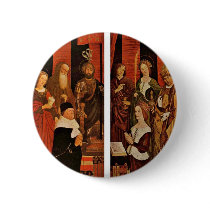 Burning Bush Triptych From The Left And Right Wing Pin