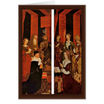 Burning Bush Triptych From The Left And Right Wing Card