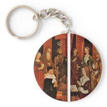 Burning Bush Triptych From The Left And Right Wing Key Chains