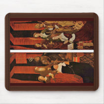 Burning Bush Triptych From The Left And Right Wing Mouse Pads