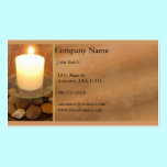 Burning Candle Business Card business cards