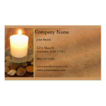 Burning Candle Business Card