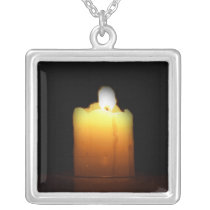 Burning Candle Necklace necklaces