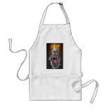 burning clown apron