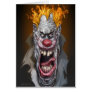burning clown card