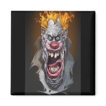 burning clown magnets