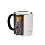 burning clown mug