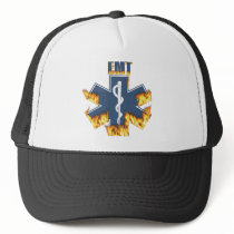 Burning EMT HAT hats