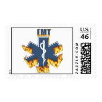 Burning EMT Postage Stamp stamps
