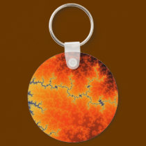 Burning Fault Line Keychain