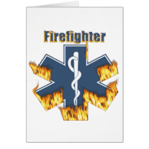 Burning Firefighter gift card