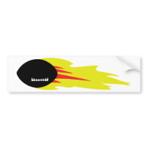 burning football bumper stickers by Tomaniac burning football bumper stickers